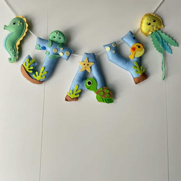 Personalized Sea World Felt Bunting / Garland For Kids