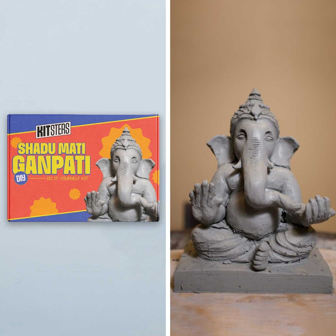 Eco-friendly Shadu Mati Ganpati Clay DIY Kit for Ganesh Chaturthi