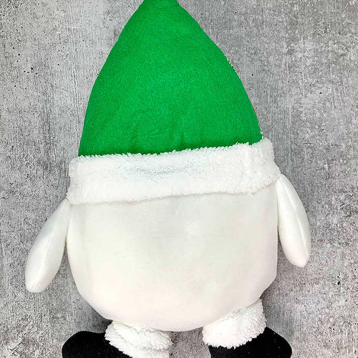 Fluffy Snowman Christmas Themed Woolen Pillow For Christmas Decoration