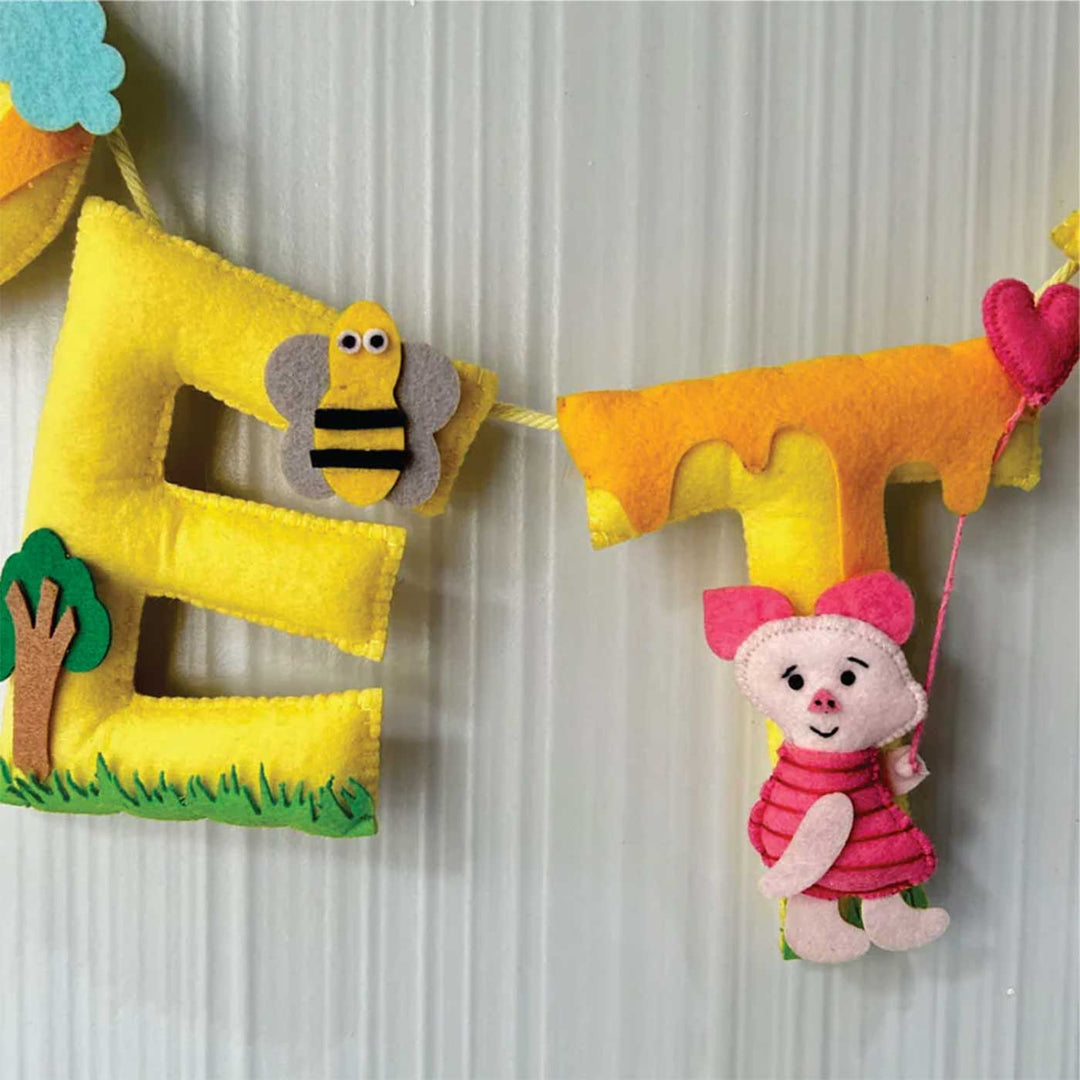 Personalized Pooh & Pals Felt Bunting / Garland For Kids