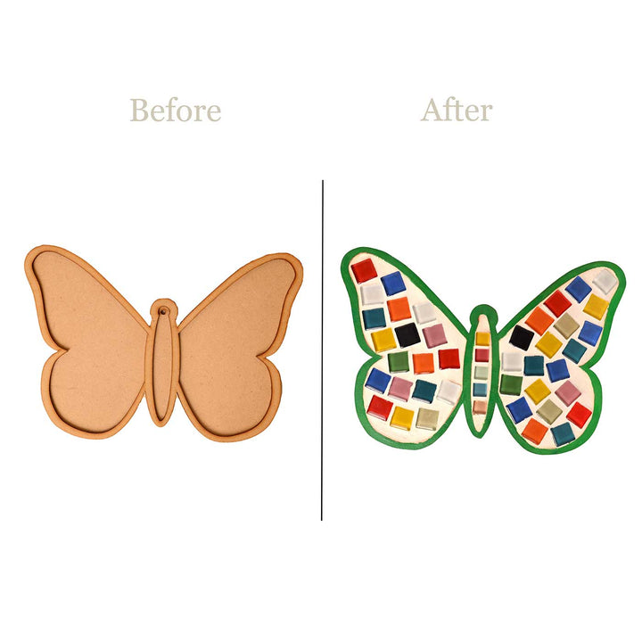 Handmade Butterfly Mosaic Masterpiece DIY Kit | Set of 8