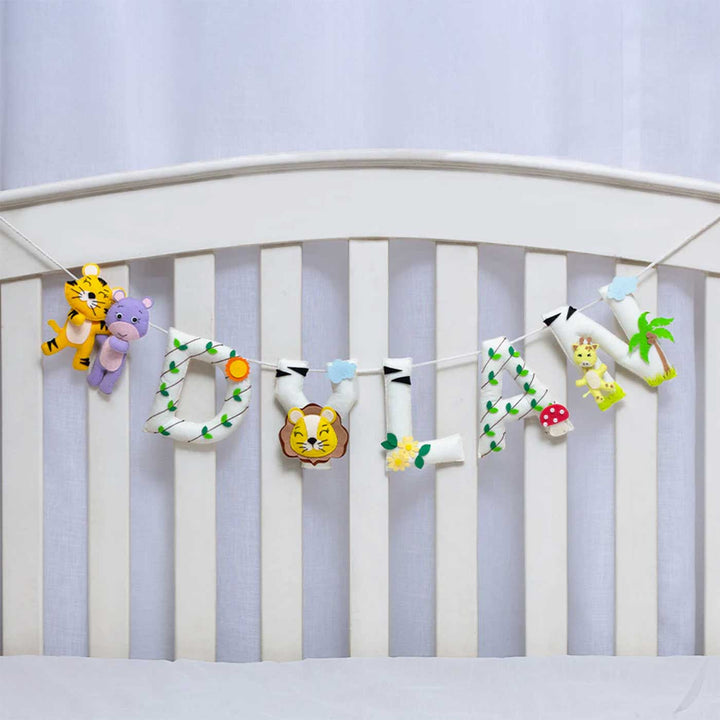 Personalized Happy Forest Felt Bunting / Garland For Kids