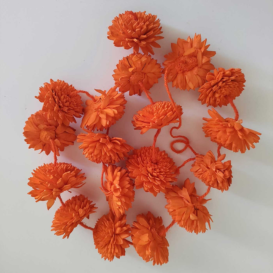 Handmade Orange Monotone Decorative Ladi Hangings