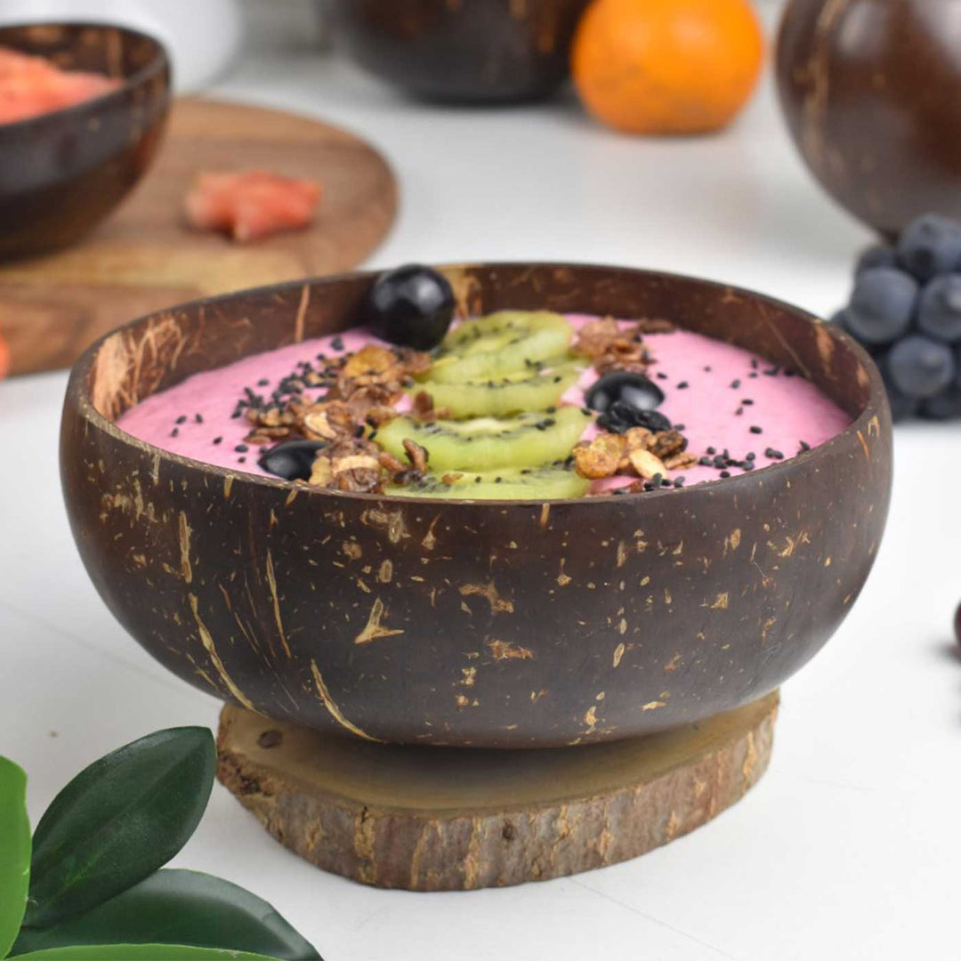 Eco-Friendly Handmade Jumbo Coconut Shell Bowl | Set of 2