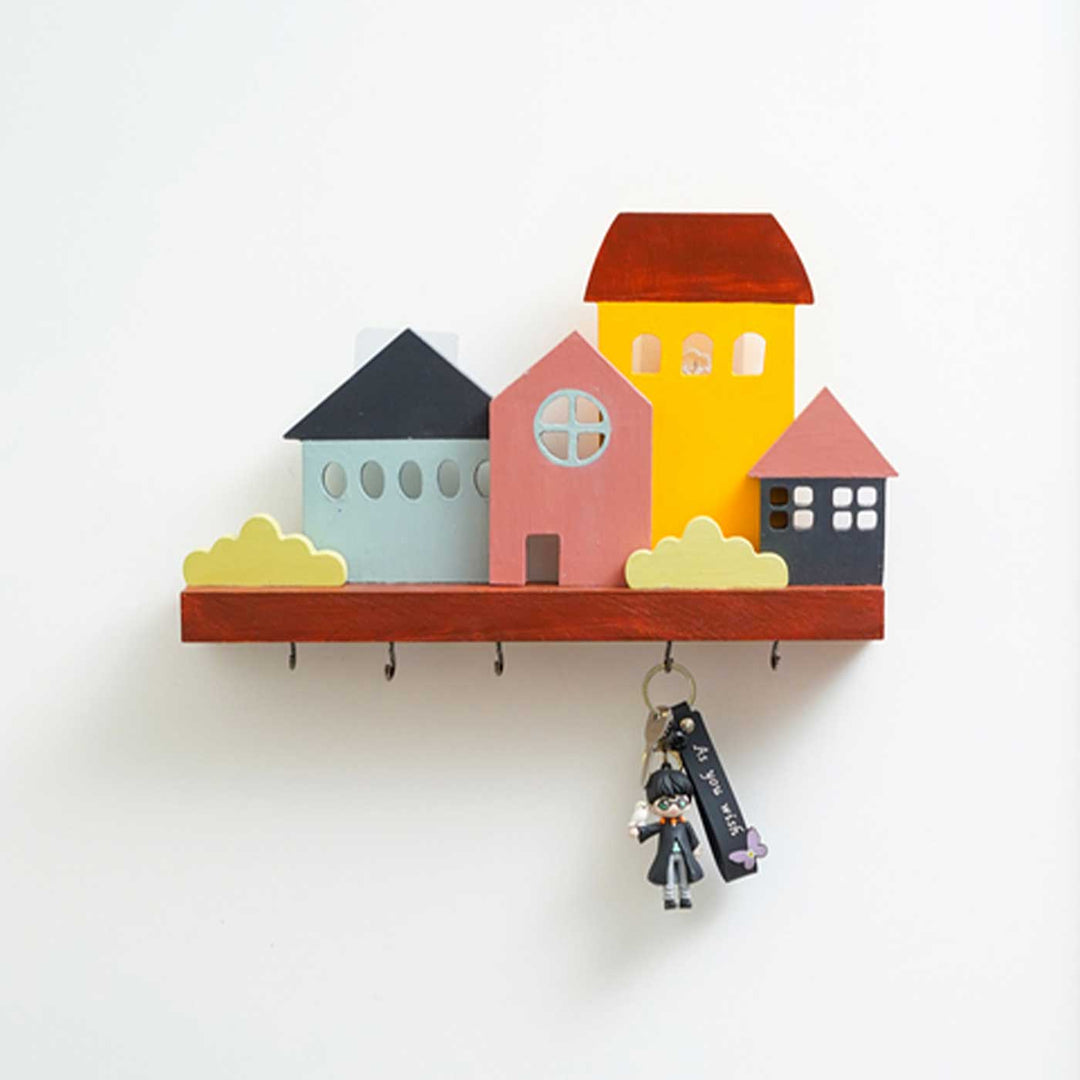 Handmade Miniature Cottage Wooden Key Hanger