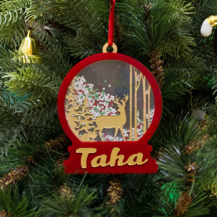 Personalized Shaker Acrylic Ornaments For Christmas Tree Decoration