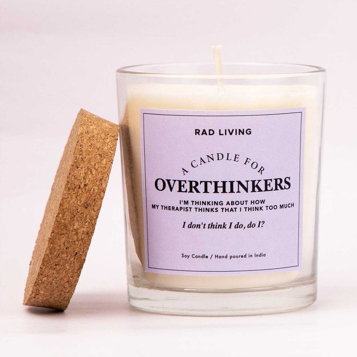 Hand Poured Overthinkers Carnations Scented Soy Wax Candle