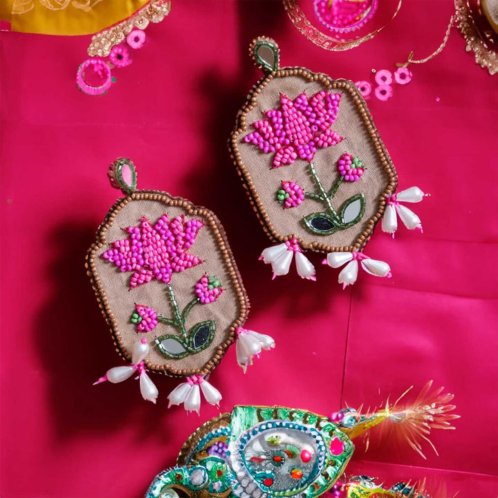 Handmade Chitra Beaded Earrings