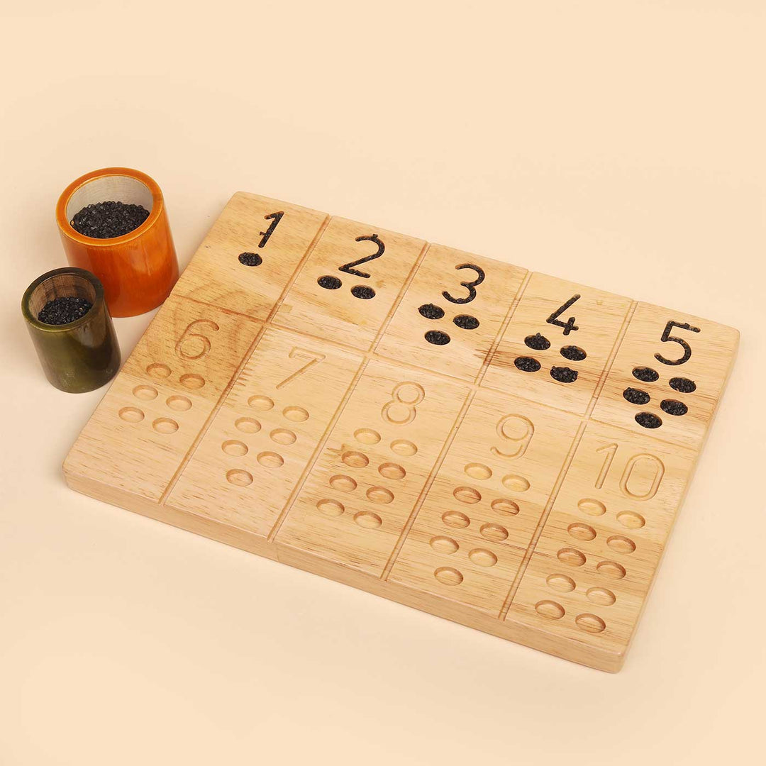 Wooden Number Reversible Board For Kids