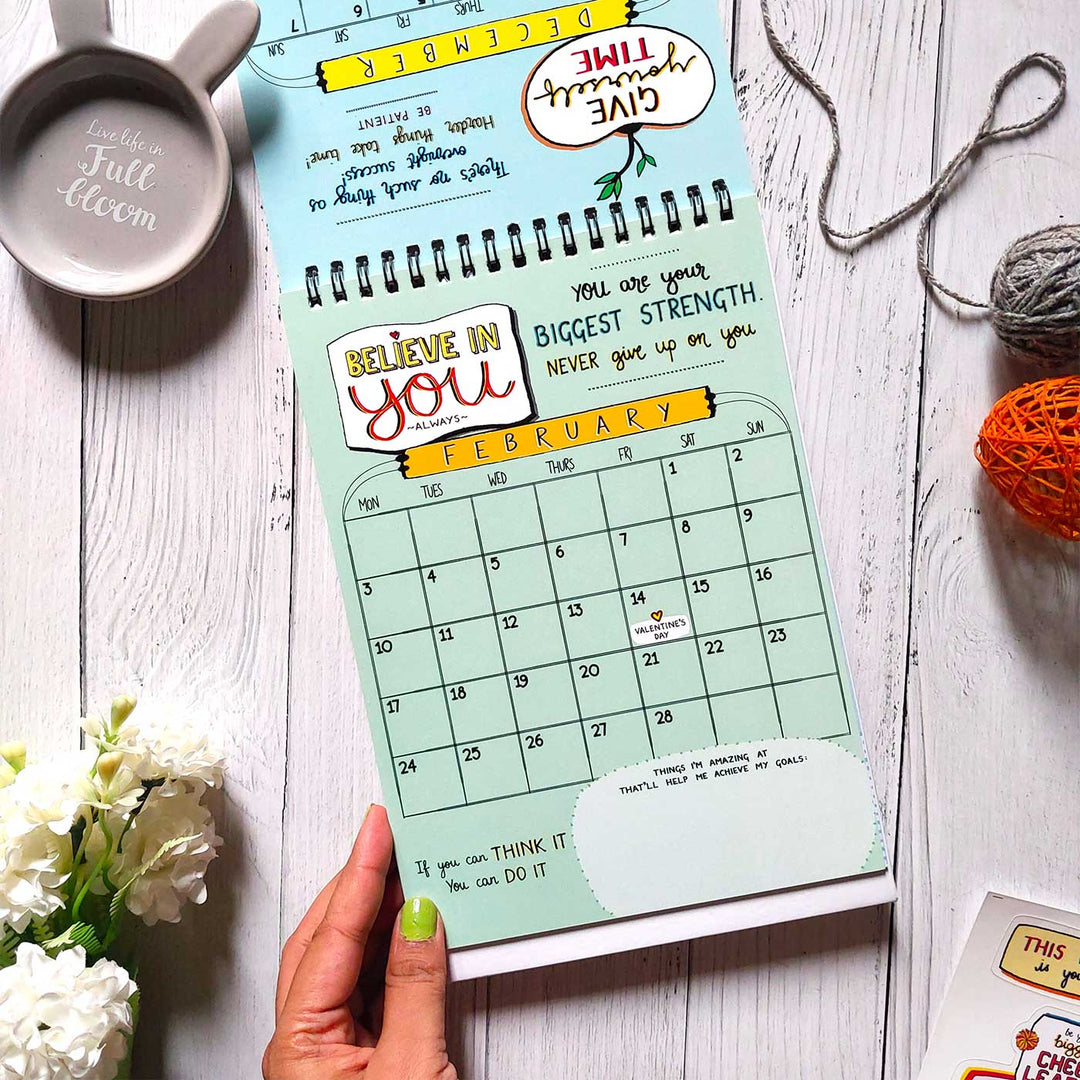 Take the Leap 2025 Spiral Calendar with Freebies With Holidays | 10+ Freebies Included