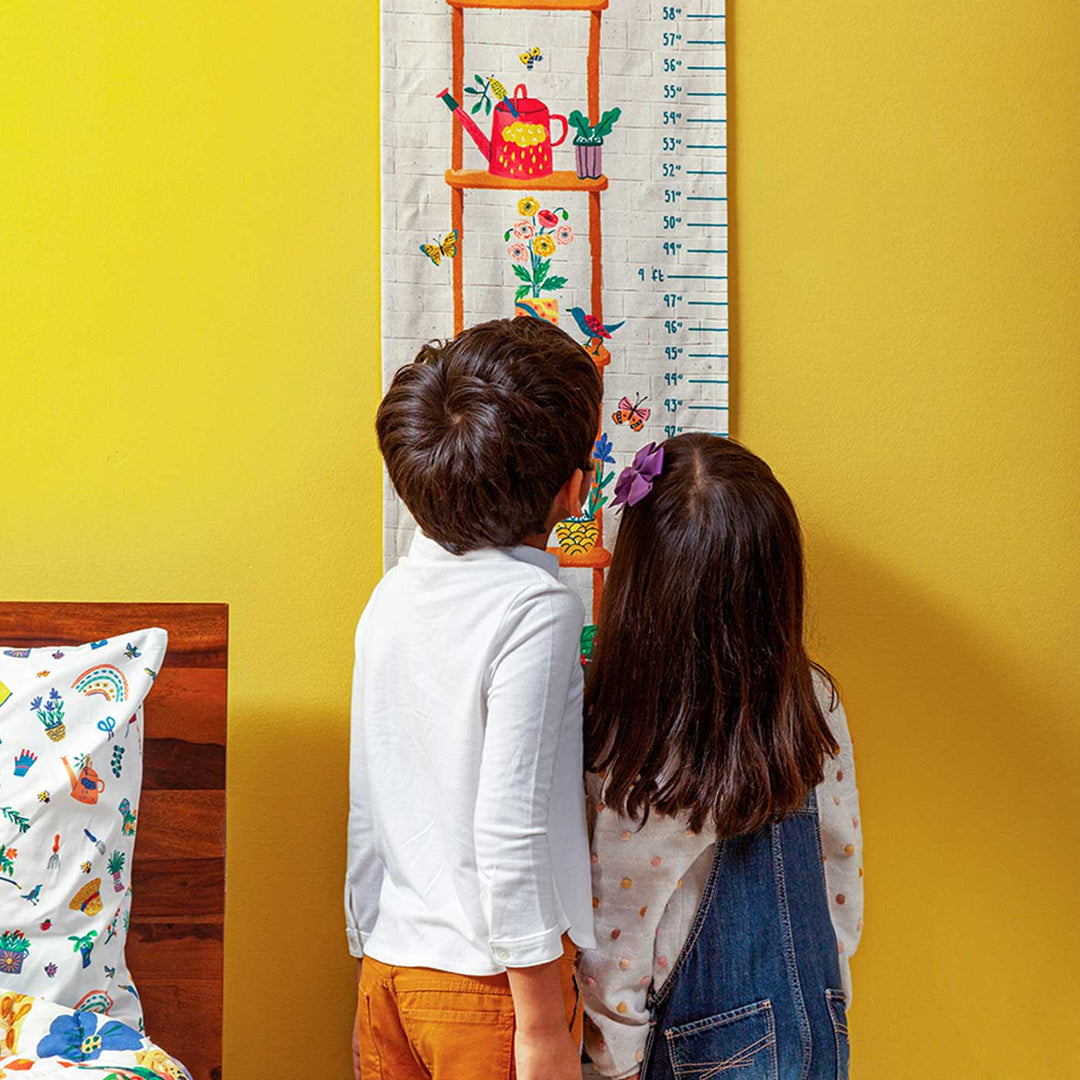 Personalized Climber Theme Cotton Height Chart For Kids