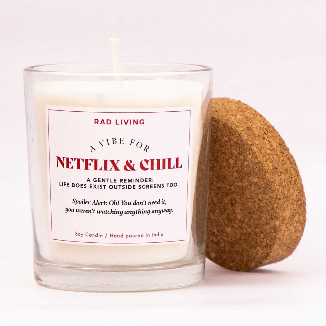 Hand Poured Netflix And Chill Not So Vanilla Scented Soy Wax Candle