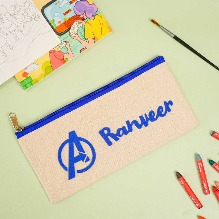 Personalized Avengers Theme Stationary Pouch