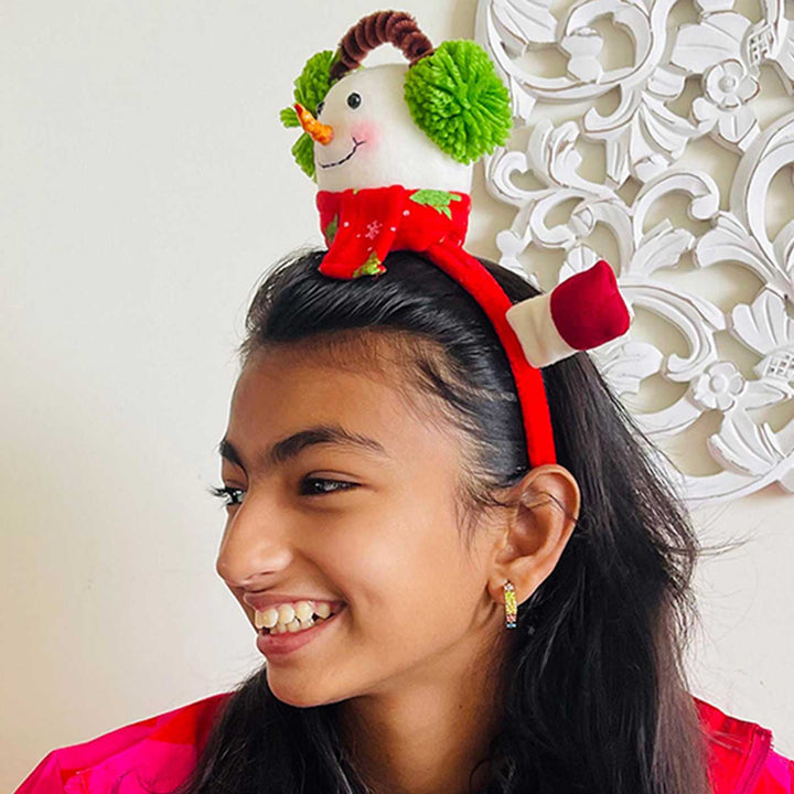 3D Snowman Theme Kids Hairband | Secret Santa Gift Ideas