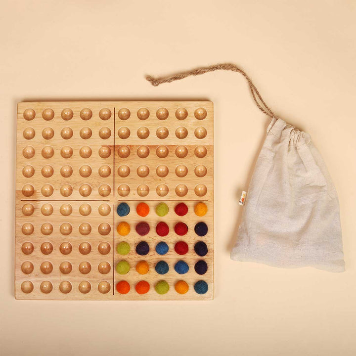 Wooden Hundred Board Montessori For Kids