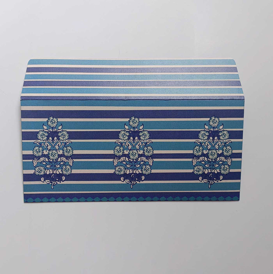 Printed Indigo Bloom Envelopes