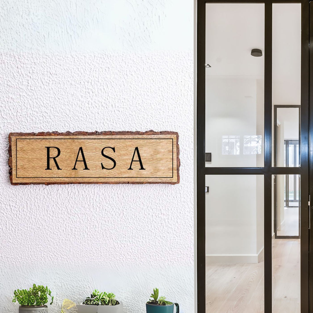 Handcrafted Mango Wood Personalized Name Plate