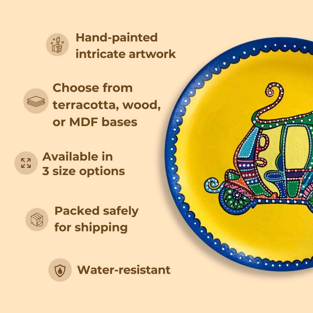 Kerala Mural Wall Plate