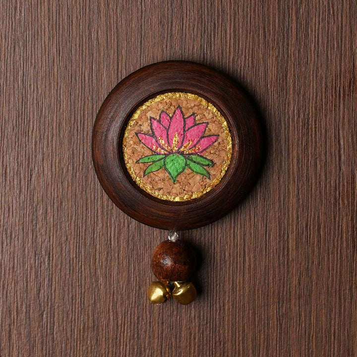 Handmade Pichwai Lotus Diwali Stick On Hanging | Set of 2