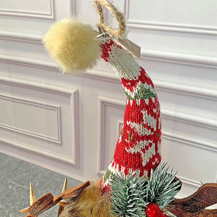 Split Reindeer Christmas Decoration For Home And Office Woolen Decor For Christmas Table Decoration