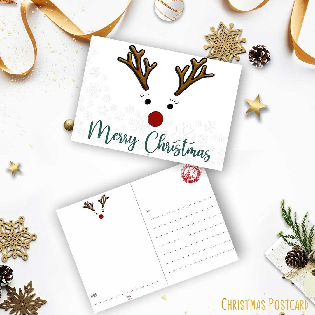 Holiday Wishes Postcards | Secret Santa Gift Ideas | Set Of 7