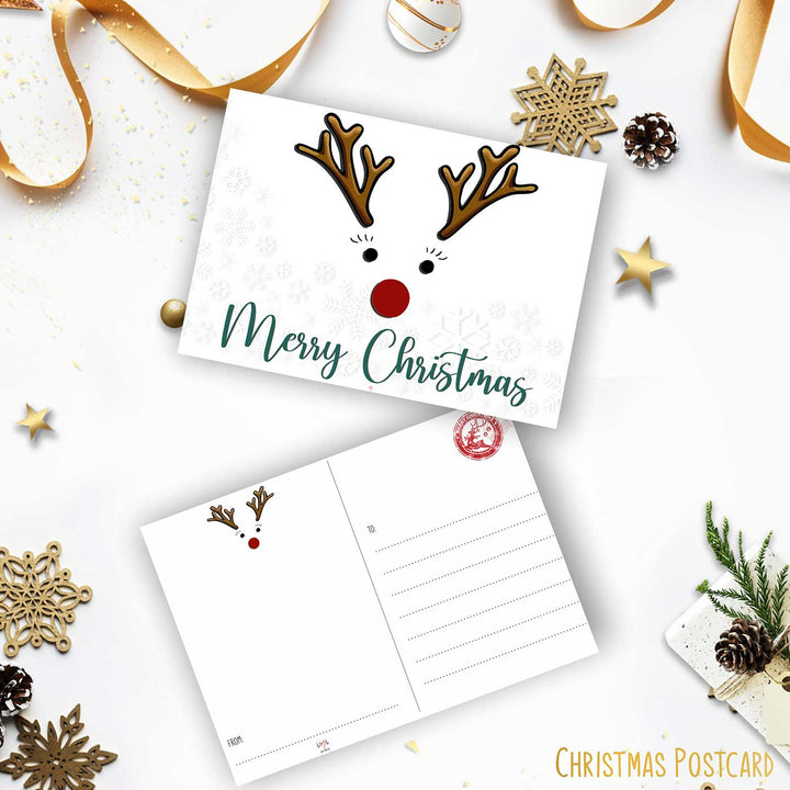 Holiday Wishes Postcards | Secret Santa Gift Ideas | Set Of 7