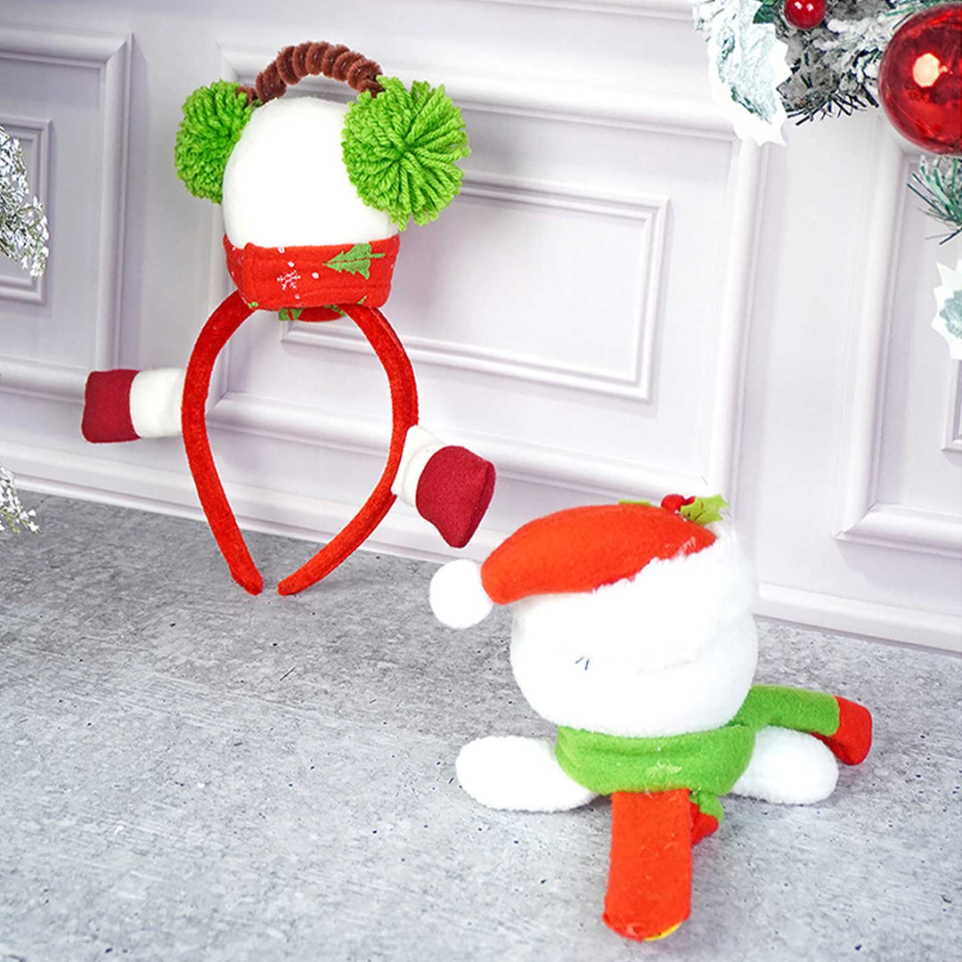 3D Snowman Theme Kids Hairband | Secret Santa Gift Ideas | Set Of 2