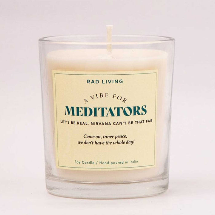 Hand Poured Meditators Nag Champa Scented Soy Wax Candle