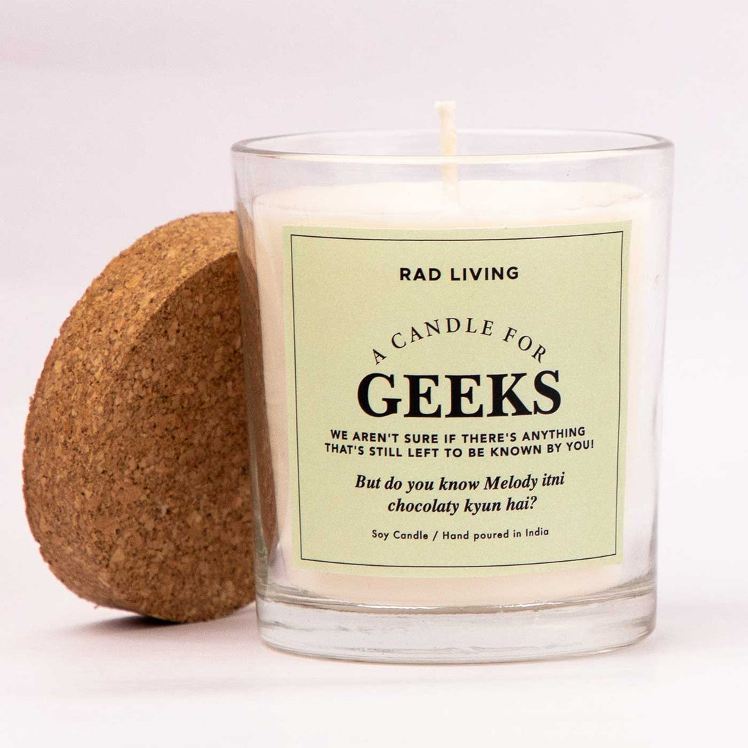 Hand Poured Geeks Sweet Musk Scented Soy Wax Candle