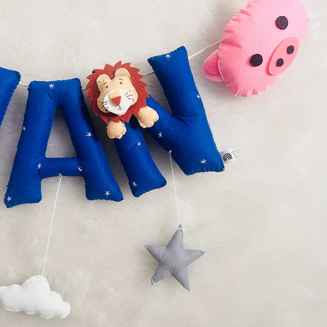 Handcrafted Personalized Animal Kingdom Bunting For Kids