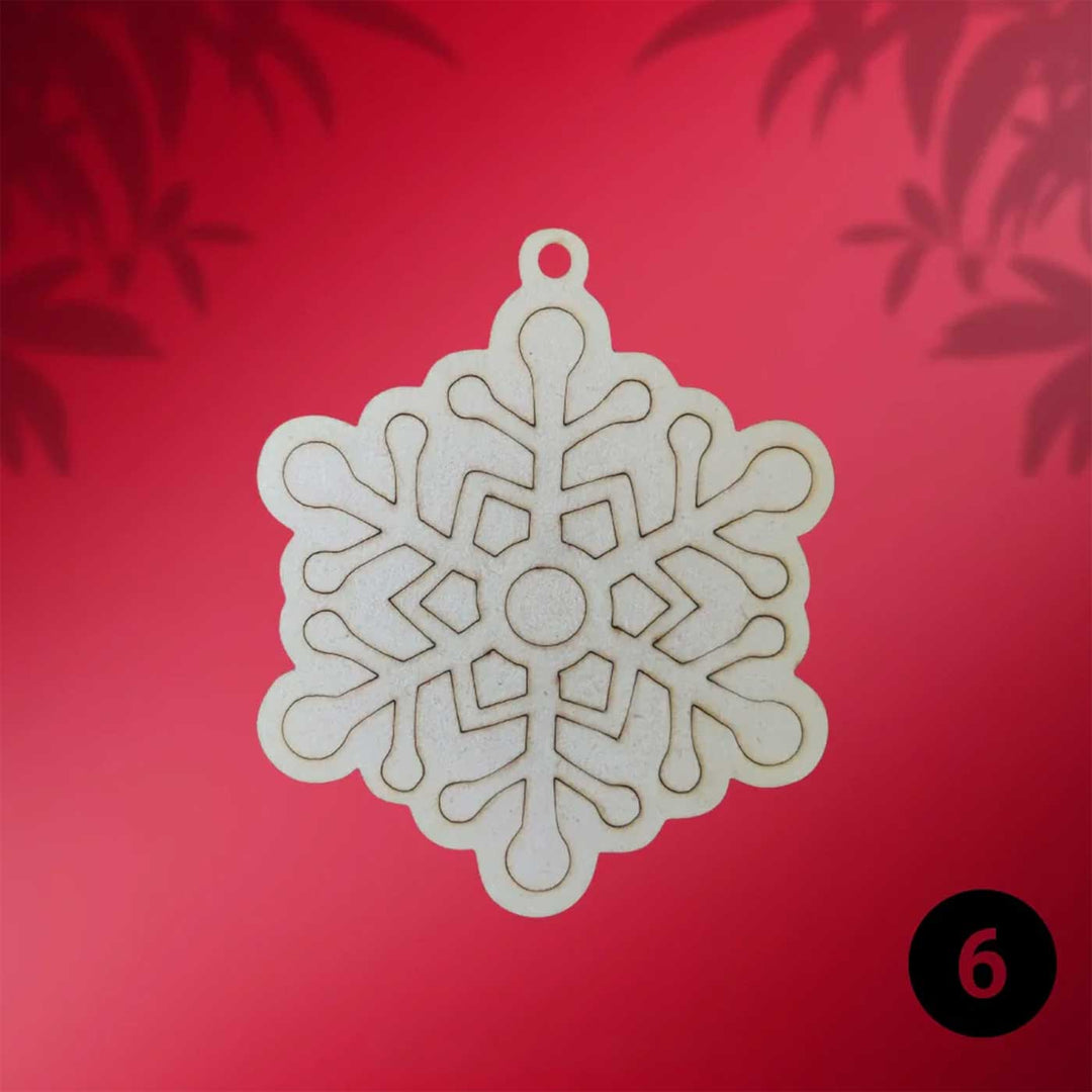 Ready To Paint Christmas Ornaments Diy Kit For Christmas Tree Decoration | Set Of 9