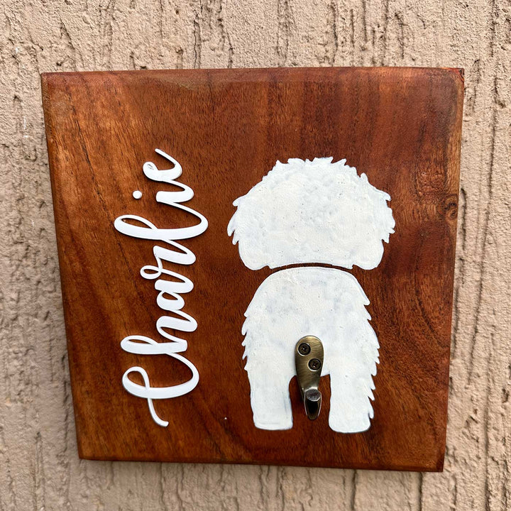 Personalized Handmade Wooden Key Hanger For 1 Pet