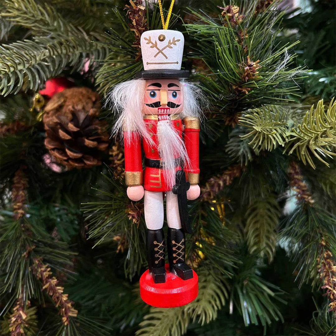 Handmade Nutcracker Dynasty Wooden Ornaments For Christmas Tree Decoration | Set Of 5