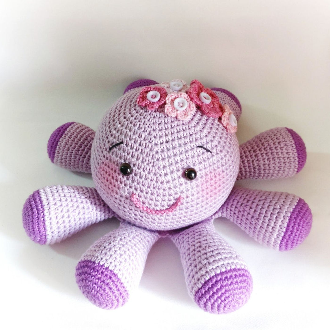 Handmade Crochet Octopus Toy for Kids