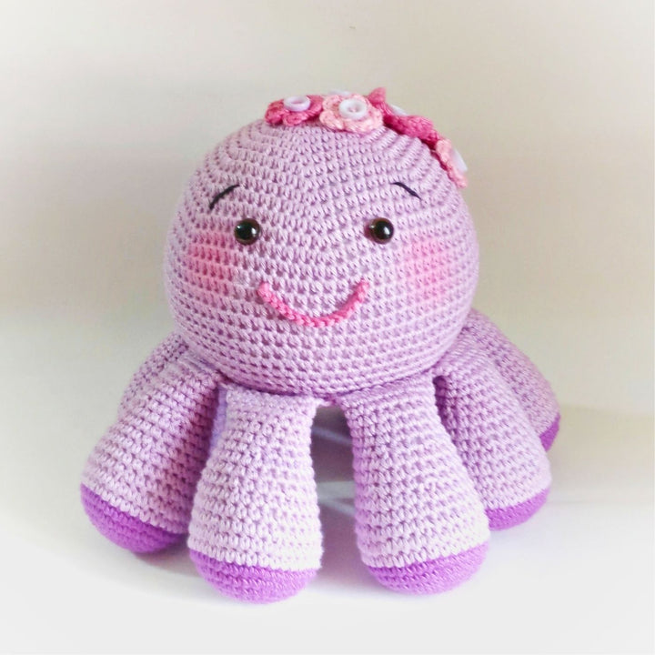 Handmade Crochet Octopus Toy for Kids