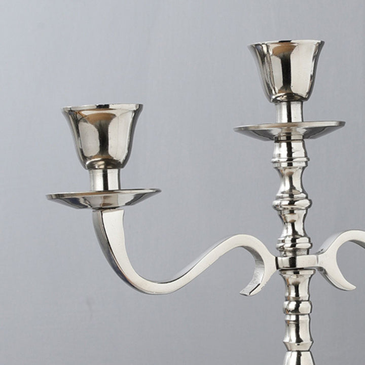 Handmade Nickel Candelabra Aluminium Candle Holder