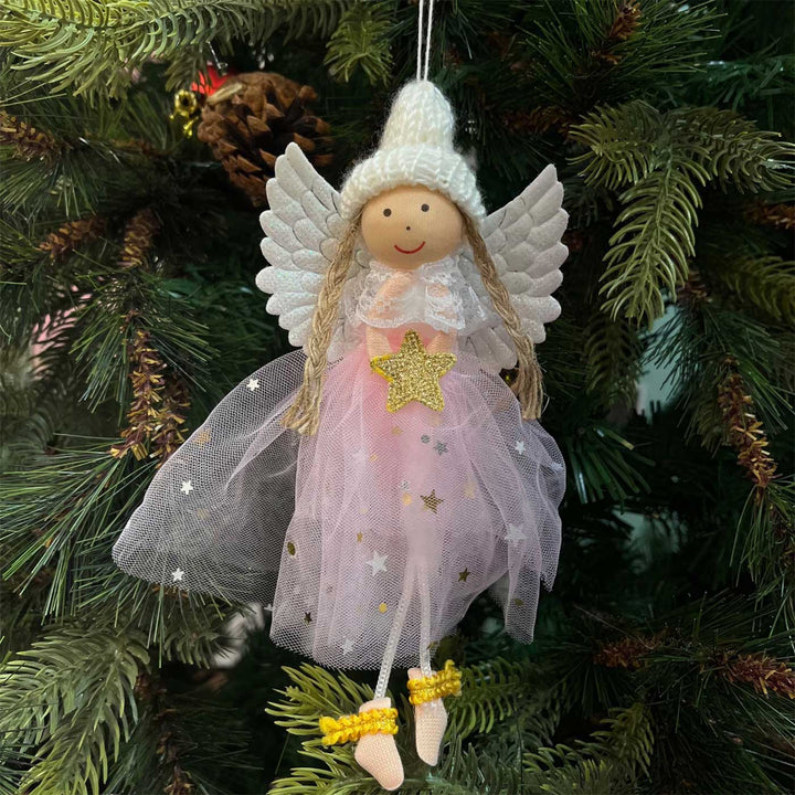 Handmade Soft Angel Wings Ornaments For Christmas Tree Decoration | Set Of 3