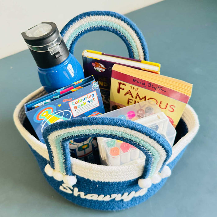 Personalized Handmade Rainbow Basket For Kids