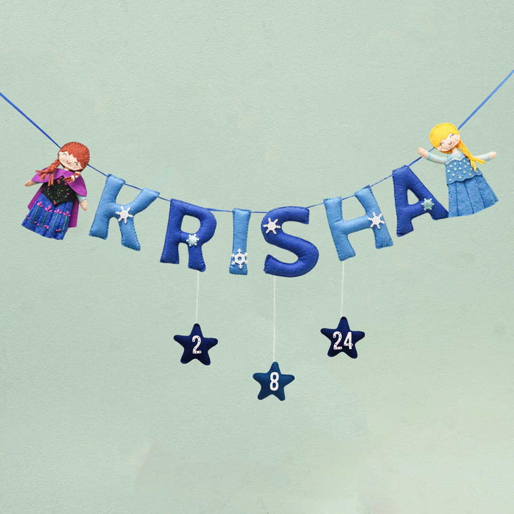 Personalized Handmade Frozen Theme Felt Bunting