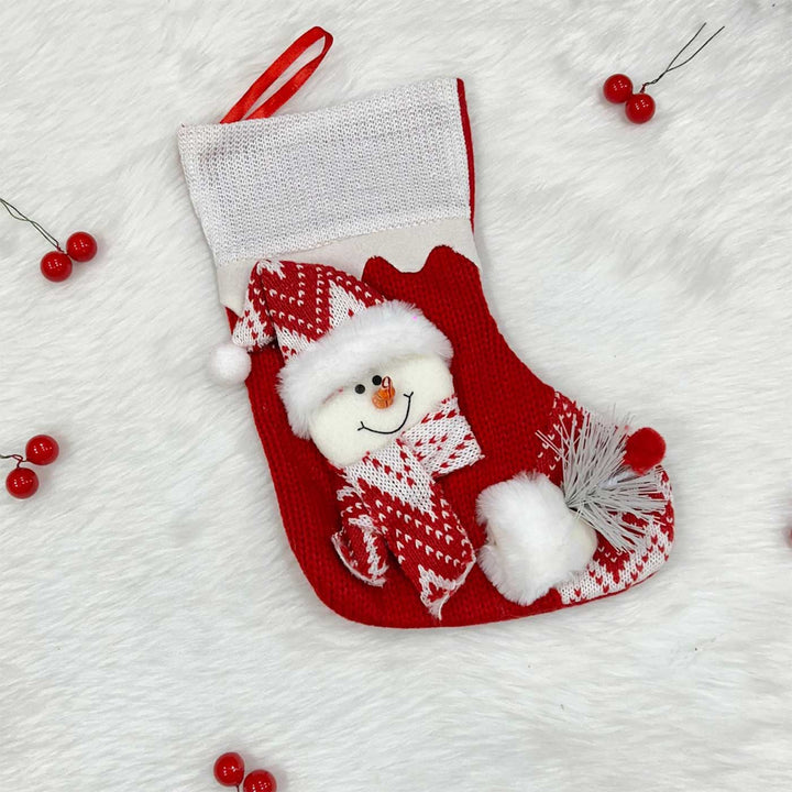 Personalized Mini Crochet Comfort Crochet Cotton Stockings For Christmas Decoration