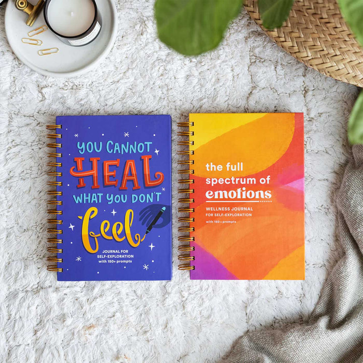 Self Exploration "Heal" Spiralbound Guided Journal With Free Postcards & Stickers | 240 Pages