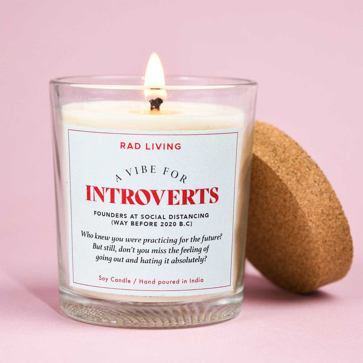 Hand Poured Introverts Cinnamon Mocha Scented Soy Wax Candle