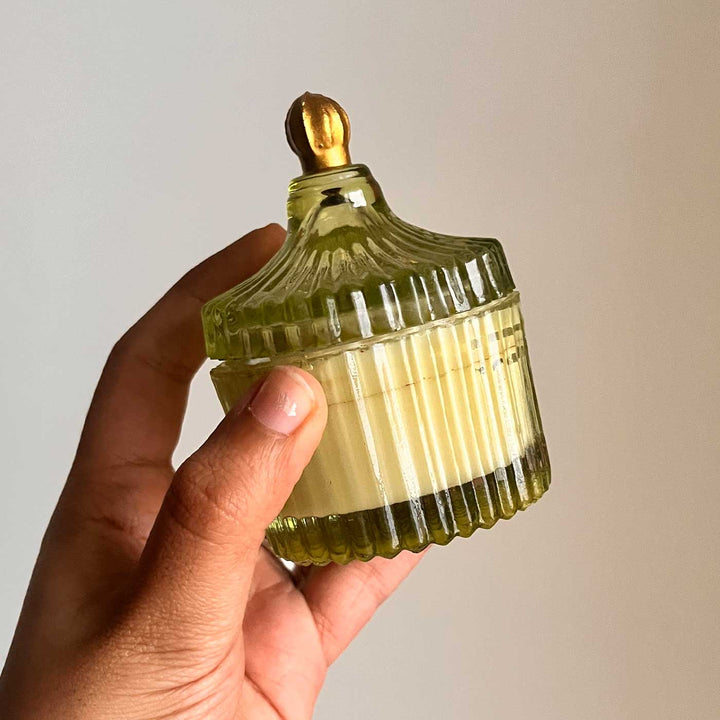 Handmade Crystal Jar Wax Candle