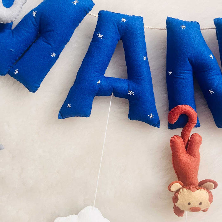 Handcrafted Personalized Animal Kingdom Bunting For Kids