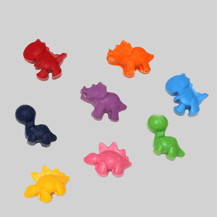 Handmade Non-Toxic Assorted Mini Dino Crayons | Set Of 8