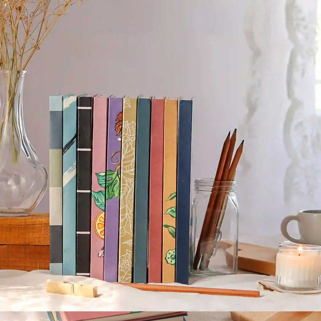 Handmade Grapes Lavender Ruled Journal | 100  Pages