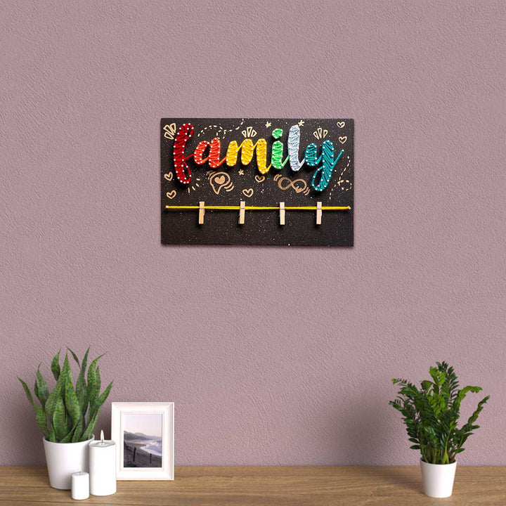 Personalized String Art Colourful MDF Wood Name Plate