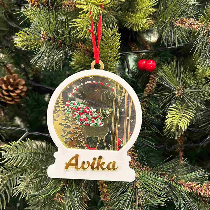 Personalized Shaker Acrylic Ornaments For Christmas Tree Decoration