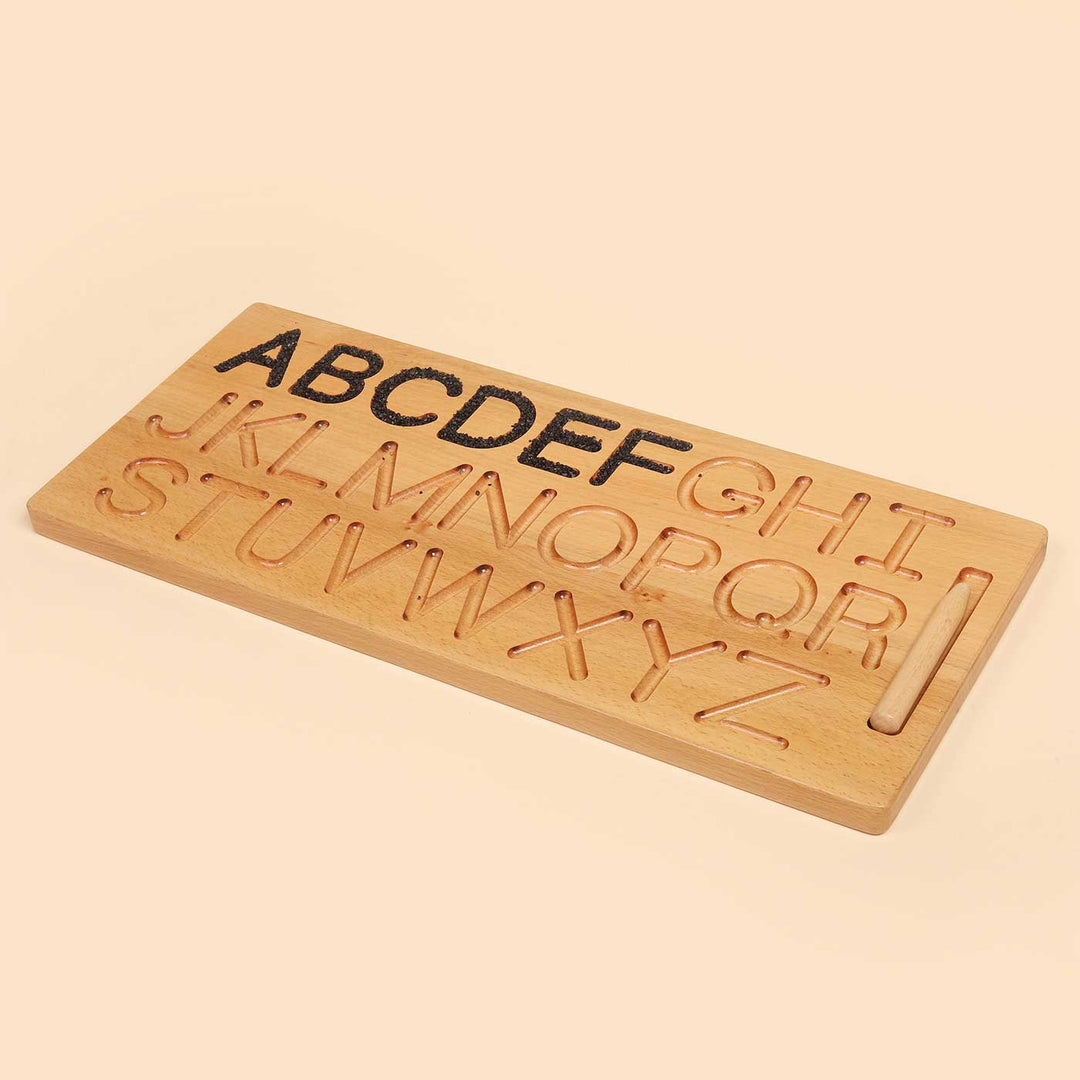 Wooden Alphabet Tracing Board For Kids