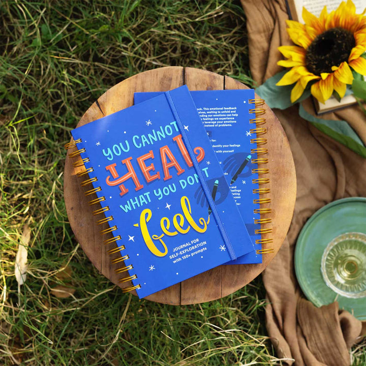 Self Exploration "Heal" Spiralbound Guided Journal With Free Postcards & Stickers | 240 Pages